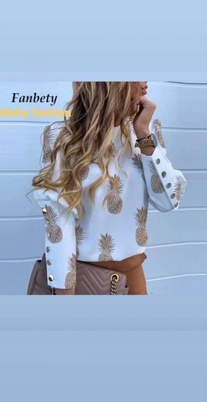 MahaFashion חולצות חולצה למעבר 